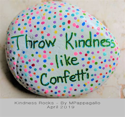 Throw Kindness Rock April 2019 Rock Painting Ideas Easy Rock