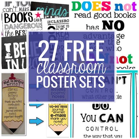 27 Classroom Poster Sets Free And Fantastic With Images Classroom