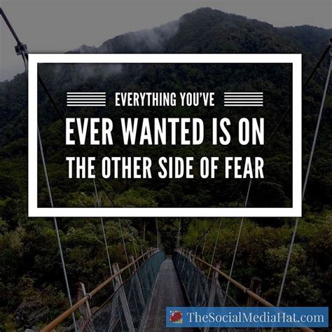 Everything Youve Ever Wanted Is On The Other Side Of Fear George Adair Inspirational Posters