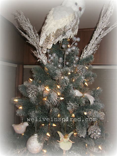 classy christmas decor  snowy owl tree topper