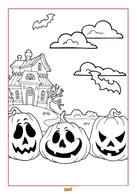 Halloween Colouring Pages For Kids