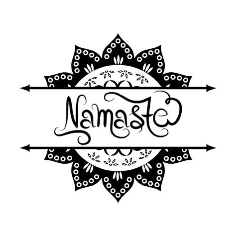 Sinah diephold ist gründerin des yoga studios kale and cake. Namaste Yoga Mandala Tribal Vinyl Car Sticker | Doggy ...