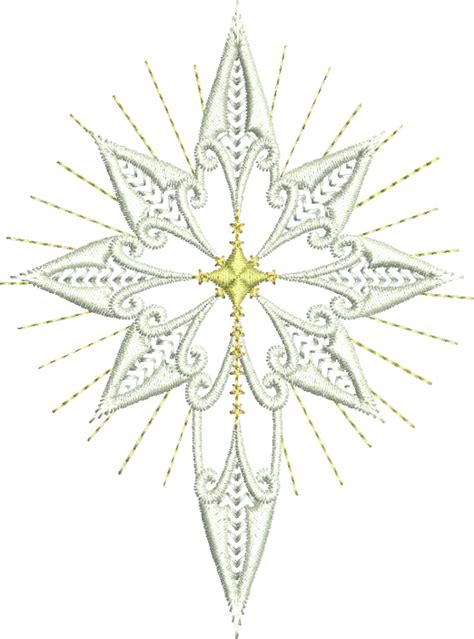 Christmas Star Of Bethlehem Embroidery Motif By Sue Box Sue Box Creations