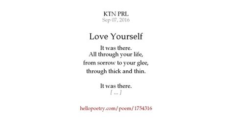 Love Yourself By Ktn Prl Hello Poetry