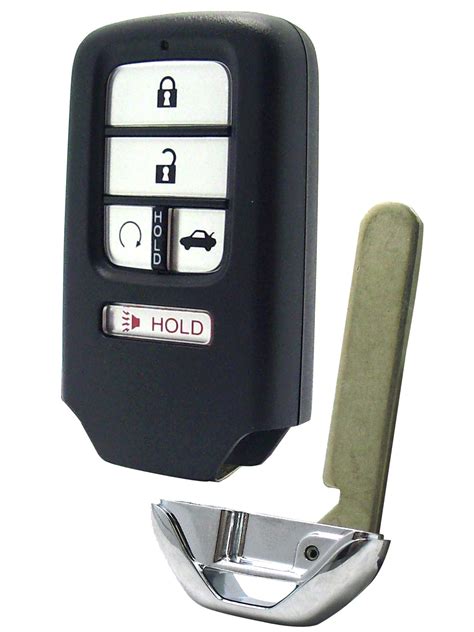 Honda Keyless Entry Remote And Key Combo 4 Button With Trunk For 2017