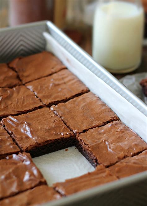 Classic Fudgy Brownies The Brunette Baker