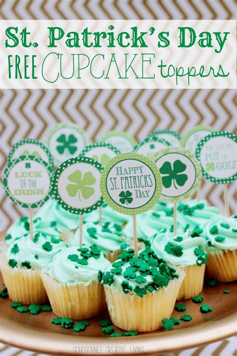 Celebrate St Patrick S Day With Free Printable Cupcake Toppers