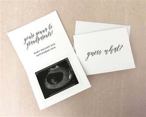 Surprise Pregnancy Announcement Pregnancy Reveal Card For Etsy