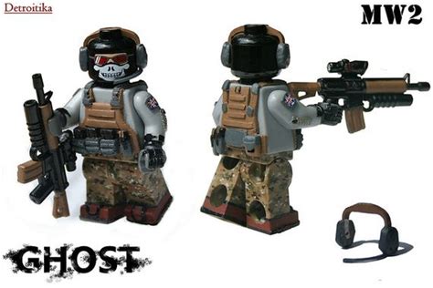 Mw2 Ghost Custom Minifigure Custom Lego Minifigures