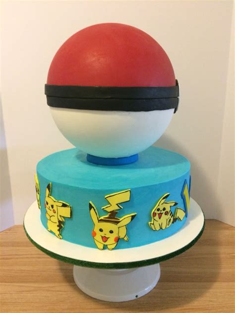 pokemon poke ball cake with pikachu chocolate poke ball with pokemon inside pokemon party