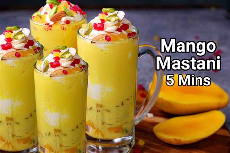 Mango Mastani Recipe Mastani Drink Recipe Mastani Cold Drink