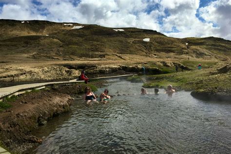 Hiking In Reykjadalur Hot Springs