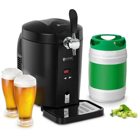 Universal Chilled Draught Beer Dispenser 5l Keg Compatible Integrated Cooling System