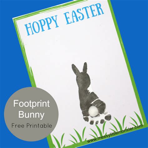 Caption this meme all meme templates. Footprint Easter Bunny Card - Messy Little Monster