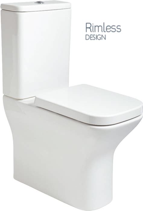 Sophia Comfort Height Fully Shrouded Rimless Toilet And Soft Close Seat