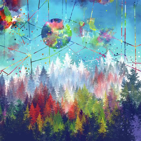 Colorful Forest 4 Painting By Bekim M Fine Art America