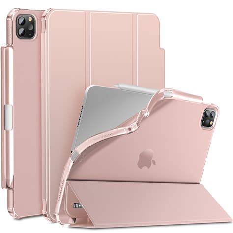 Ipad Pro 11 Case With Frosted Translucent Backandpencil Holder