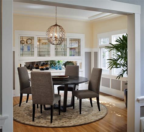 Craftsman Lighting For Dining Room With Round Table