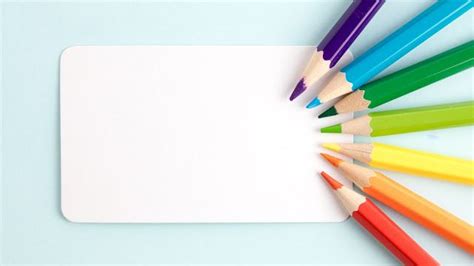The Best Powerpoint Backgrounds Seven Color Pencil Slide Background