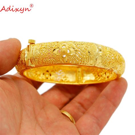 Adixyn Dubai Bangles For Women 24k Gold Colorcopper Banglesandbracelet Africanarabkenyamiddle