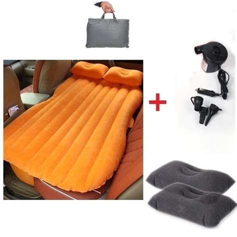 2018 Hot Sale Car Air Bed Inflatable Mattress Back Seat Cushion 2 Pillows For Travel Camping