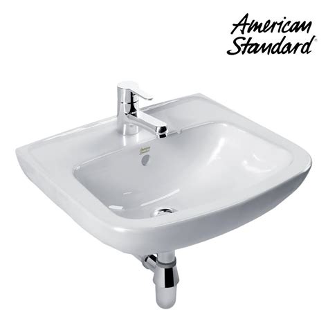 Jangan meletakkan perlengkapan mandi di dekat wastafel, sebab hal ini akan semakin membuat ruangan kamar mandi terlihat sempit. Jual Wastafel American Standard New Codie Square Wall Hung ...