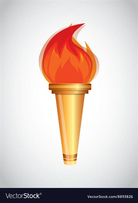 Olympic Torch Design Royalty Free Vector Image