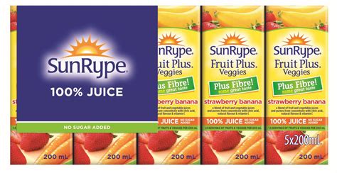 Sun Rype Products Ltd Sunrype Fruit Plus Strawberry Banana Fibre