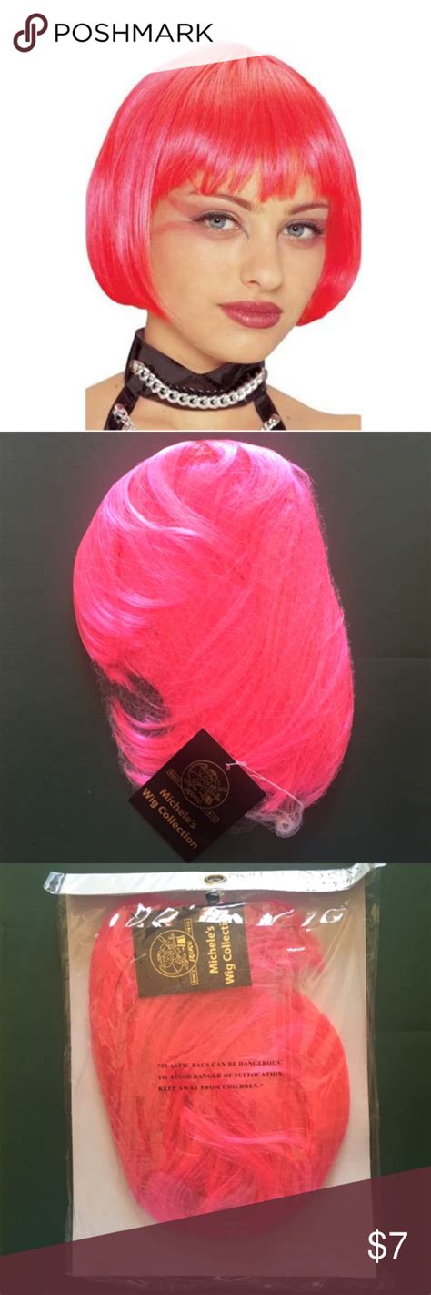 Hot Pink Sassy Wig Halloween Special On Bundle Hot Pink Wigs Bob Wigs