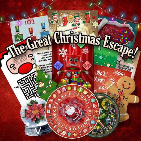 Christmas Escape Room Game Diy Printable Game Kit For Kidsthe Great