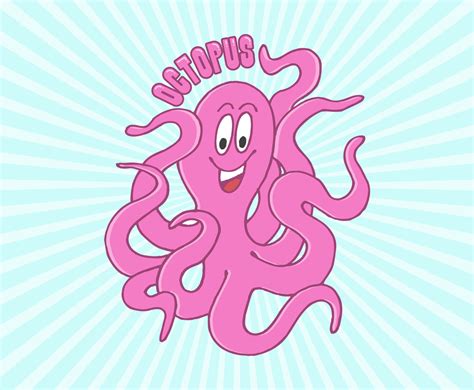 Free Vector Cartoon Octopus Vector Art And Graphics