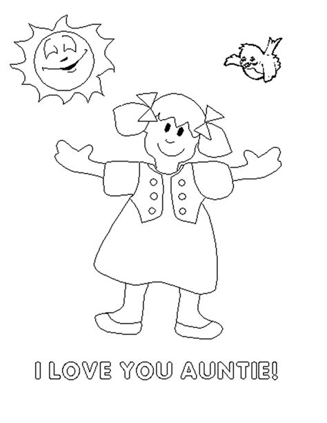 Aunt Coloring Pages Coloring Home