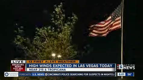 High Winds Expected In Las Vegas Youtube