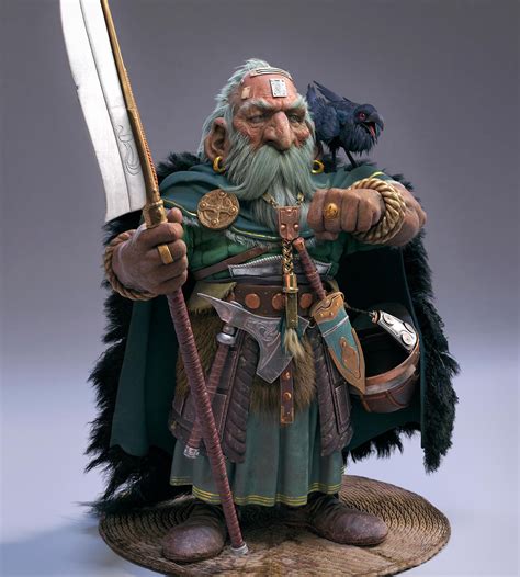The Old Crow By Farhad In 2020 Fantasy Dwarf Fantasy Character