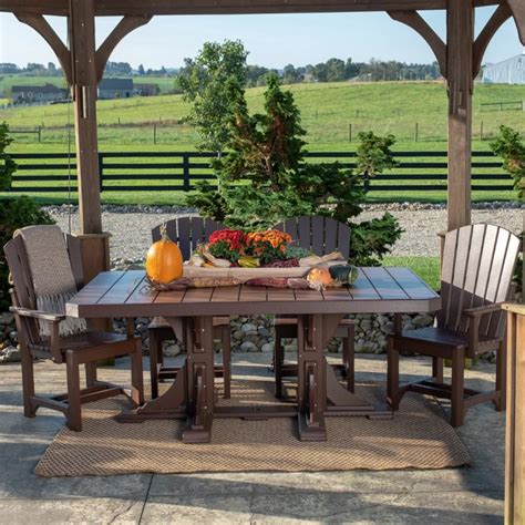 laconia amish outdoor table set durable poly build cabinfield
