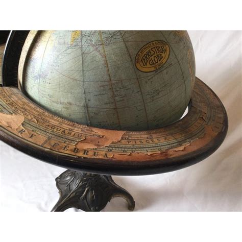 Vintage Rand Mcnally And Co Tabletop Terrestrial Globe Chairish