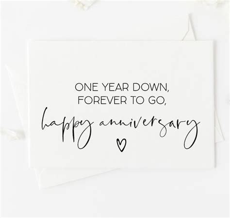 cute happy 1st anniversary first year anniversary card for wife happy anniversary quotes