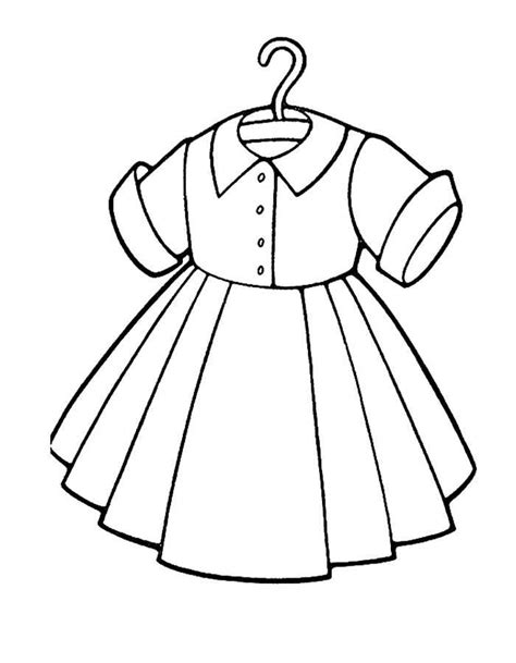 Dresses Coloring Pages 🖌 To Print And Color
