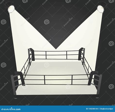 Boxing Ring Ropes Stock Vector Illustration Of Presentation 144248144