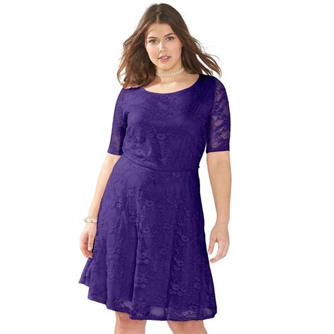 Check spelling or type a new query. Juniors' Plus Size Wrapper Lace A-Line Dress | Lace a line ...