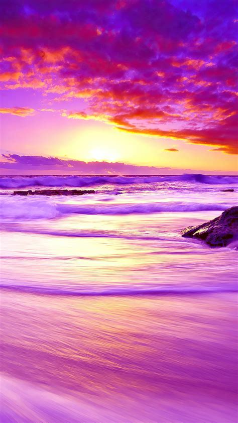 1440x2560 Purple Beach Sunset 4k Samsung Galaxy S6s7