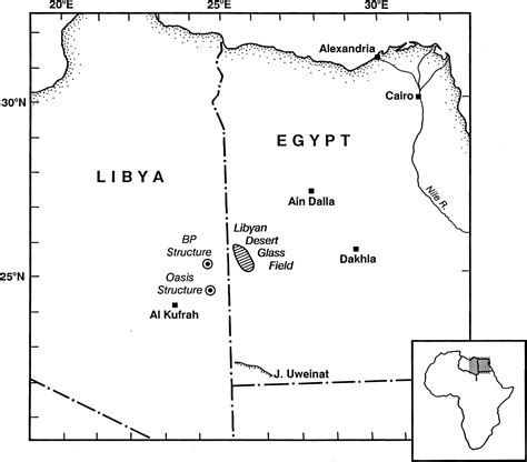 Libyan Desert Map