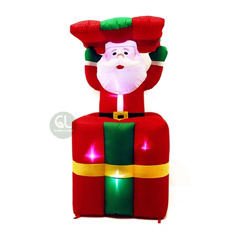 Holiday Living Airblown Christmas Inflatable Animated Santainflatable