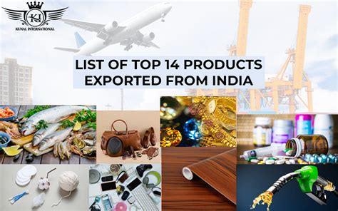 List Of Top 14 Products Exported From India