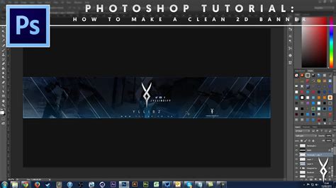 Adobe Photoshop Tutorial How To Make A Clean 2d Banner By Yllibzify