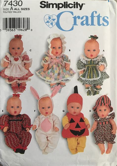 Rag Doll Pattern Doll Dress Patterns Clothes Sewing Patterns