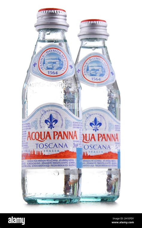 Poznan Pol Apr 30 2020 Bottles Of Acqua Panna An Italian Brand Of