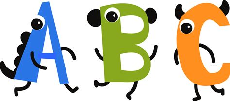 Alphabet Abc School Cartoon Symbols Free Image Download