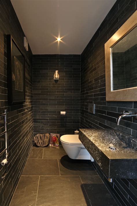 Dark Bathroom Tiles Are Trending Right Now A Great Way To Give Your
