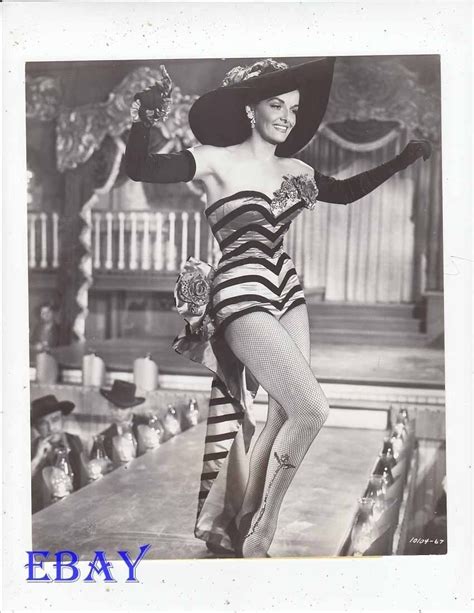 Jane Russell Sexy Leggy Fishnet Stockings Vintage Photo Son Of Paleface